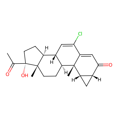 环丙孕酮 structure