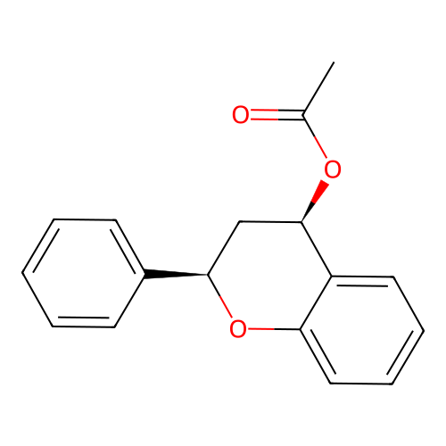 cis-Flavan-4-ol acetate structure