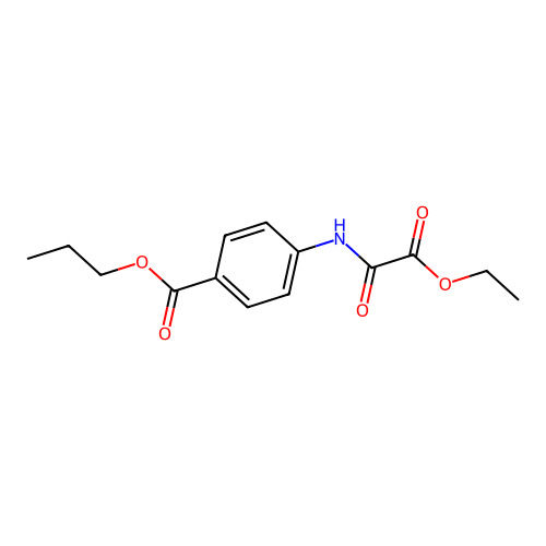 Propyl 4-{[ethoxy(oxo)acetyl]amino}benzoate structure