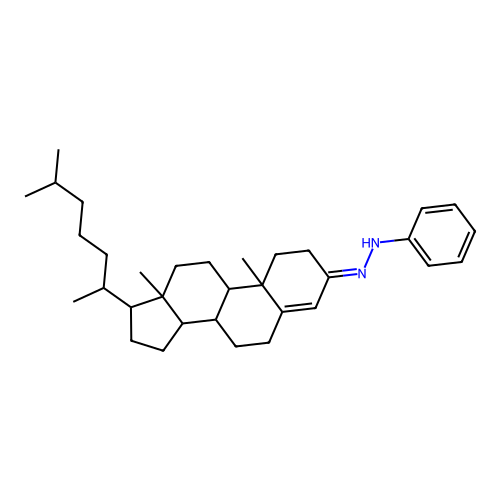 (3E)-3-(2-Phenylhydrazinylidene)cholest-4-ene structure