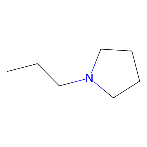 Pyrrolidine, 1-propyl- structure