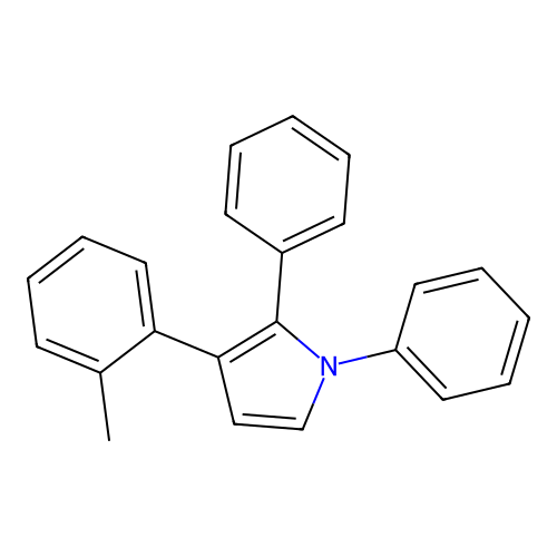 3-(2-Methylphenyl)-1,2-diphenyl-1H-pyrrole structure