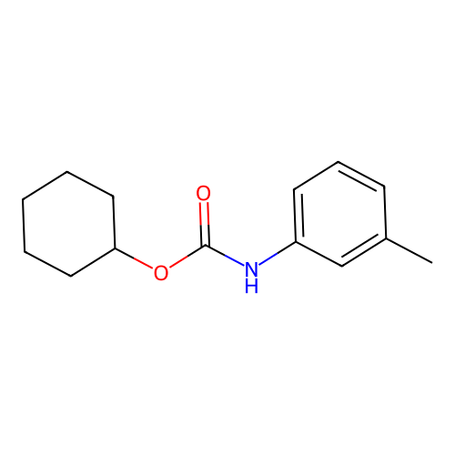 Cyclohexyl 3-methylphenylcarbamate structure