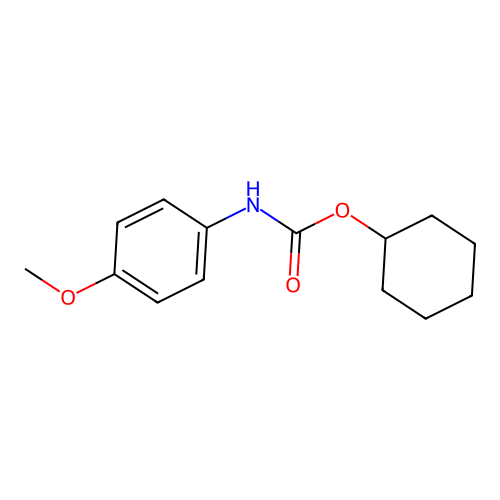 Cyclohexyl N-(4-methoxyphenyl)carbamate structure