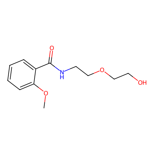 N-[2-(2-hydroxyethoxy)ethyl]-2-methoxybenzamide structure