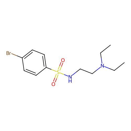 4-Bromo-N-(2-diethylamino-ethyl)-benzenesulfonamide structure