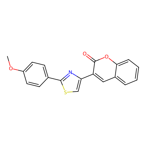3-[2-(4-methoxyphenyl)-1,3-thiazol-4-yl]-2H-chromen-2-one structure