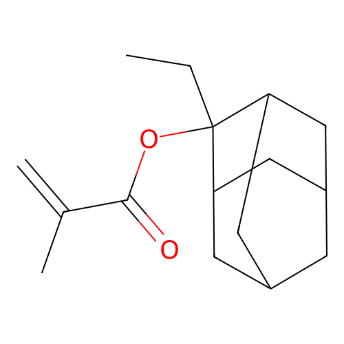 2-Ethyl-2-methacryloyloxyadamantane structure