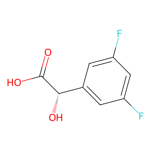 (2S)-2-(3,5-difluorophenyl)-2-hydroxyacetic acid structure