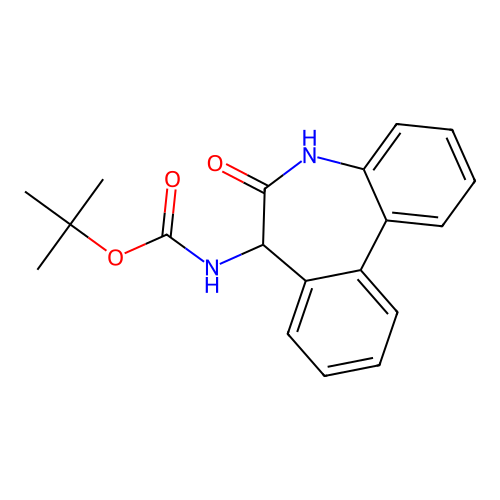 tert-Butyl (6-oxo-6,7-dihydro-5H-dibenzo[b,d]azepin-7-yl)carbamate structure