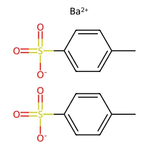Barium di(toluene-4-sulphonate) structure