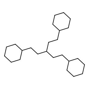 Pentane, 1,5-dicyclohexyl-3-(2-cyclohexylethyl)- structure