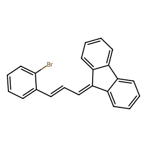 9H-Fluorene,9-[3-(2-bromophenyl)-2-propen-1-ylidene]- structure