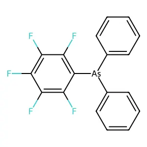 Arsine, (pentafluorophenyl)diphenyl- structure