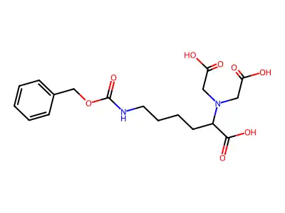 N6-Carbobenzyloxy-N2,N2-bis(carboxymethyl)lysine structure