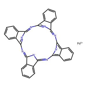 (29H,31H-Phthalocyaninato(2-)-N29,N30,N31,N32)palladium structure