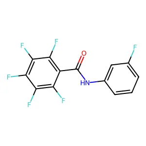 2,3,4,5,6-pentafluoro-N-(3-fluorophenyl)benzamide structure