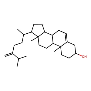 Ergosta-5,24(28)-dien-3beta-ol structure