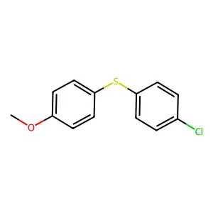 Benzene, 1-chloro-4-((4-methoxyphenyl)thio)- structure