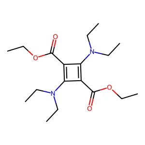 1,3-Cyclobutadiene-1,3-dicarboxylic acid, 2,4-bis(diethylamino)diethyl ester structure
