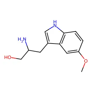 1H-Indole-3-propanol, beta-amino-5-methoxy- structure