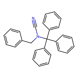 Benzyl(trityl)cyanamide structure