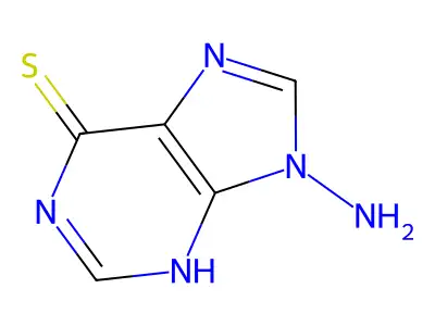 9H-Purine-6(1H)-thione, 9-amino- structure