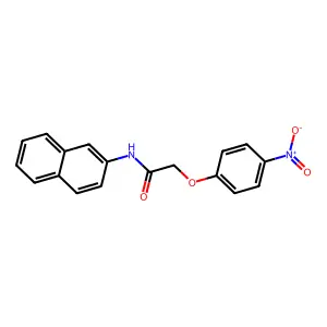 N-naphthalen-2-yl-2-(4-nitrophenoxy)acetamide structure