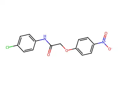 N-(4-chlorophenyl)-2-(4-nitrophenoxy)acetamide structure