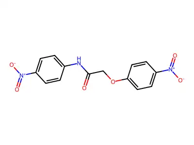 Acetamide, 2-(4-nitrophenoxy)-N-(4-nitrophenyl)- structure