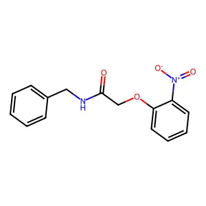 N-benzyl-2-(2-nitrophenoxy)acetamide structure