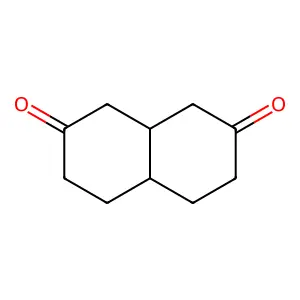 2,7(1H,3H)-Naphthalenedione, hexahydro-, cis- structure