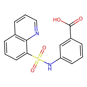 3-(Quinolin-8-ylsulfonylamino)benzoic acid structure