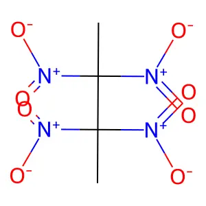 Butane, 2,2,3,3-tetranitro- structure