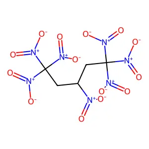 1,1,1,3,5,5,5-Heptanitro-pentane structure