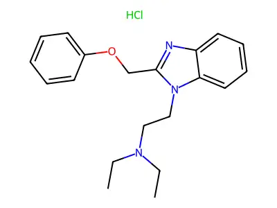N,N-Diethyl-2-[2-(phenoxymethyl)benzoimidazol-1-YL]ethanamine structure