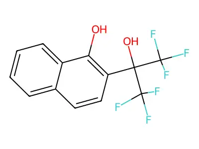 2-(2-Hydroxy-1,1,1,3,3,3-hexafluoropropyl)-1-naphthol structure