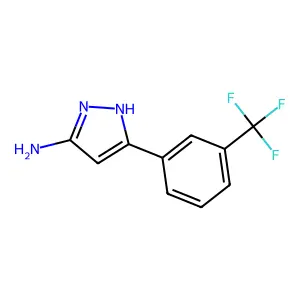 5-[3-(Trifluoromethyl)phenyl]-1H-pyrazol-3-amine structure