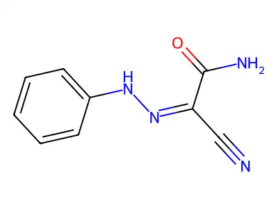 2-amino-N-anilino-2-oxoethanimidoyl cyanide structure