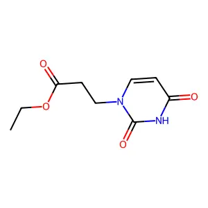 Ethyl 3-(2,4-dioxopyrimidin-1-yl)propanoate structure