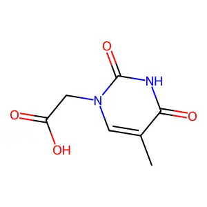 2-(5-Methyl-2,4-dioxo-1,2,3,4-tetrahydropyrimidin-1-yl)acetic acid structure