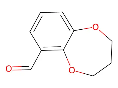 3,4-dihydro-2H-1,5-benzodioxepine-6-carbaldehyde structure