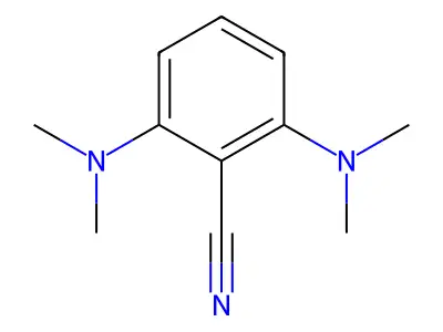 2,6-Bis(dimethylamino)benzonitrile structure