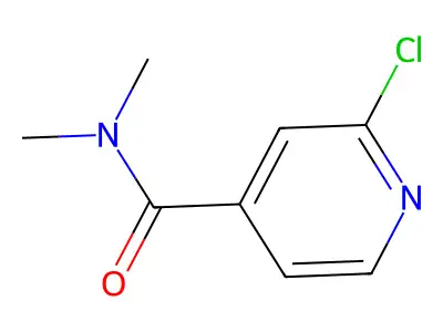 2-chloro-N,N-dimethylisonicotinamide structure