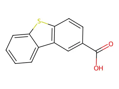 2-Dibenzothiophenecarboxylic acid structure