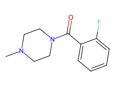 (2-Fluorophenyl)(4-methylpiperazin-1-yl)methanone structure