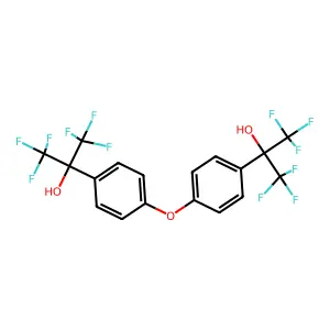 4,4'-Bis(2-hydroxyhexafluoroisopropyl)diphenyl ether structure