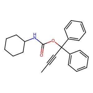 1,1-二苯基-2-丁炔基环己基氨基甲酸酯 structure