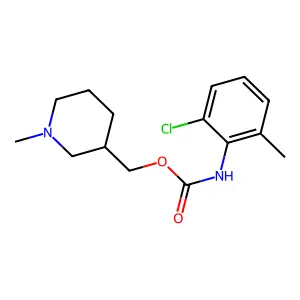 (1-Methylpiperidin-3-yl)methyl hydrogen (2-chloro-6-methylphenyl)carbonimidate structure