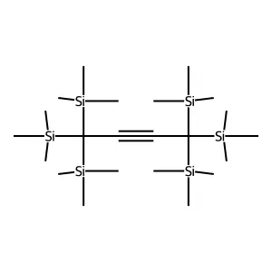 2,7-Disilaoct-4-yne, 2,2,7,7-tetramethyl-3,3,6,6-tetrakis(trimethylsilyl)- structure